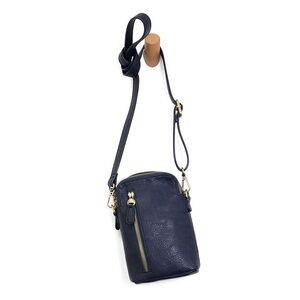 Joy Susan NWT Jolene Vegan Leather Phone Crossbody Bag in Navy